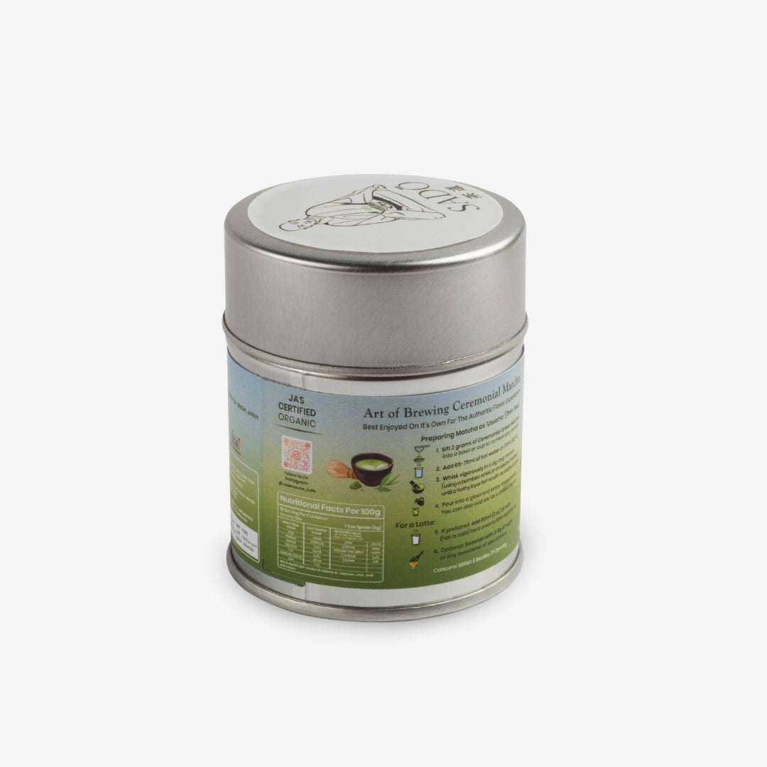 SADŌ Uji first harvest Matcha - 30g (Tin)